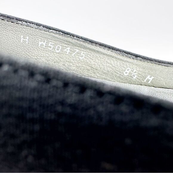 Stuart Weitzman Black Fabric Kitten Heeled Pointed Toe Pump w/Lace Crystals 8.5M - Picture 8 of 11